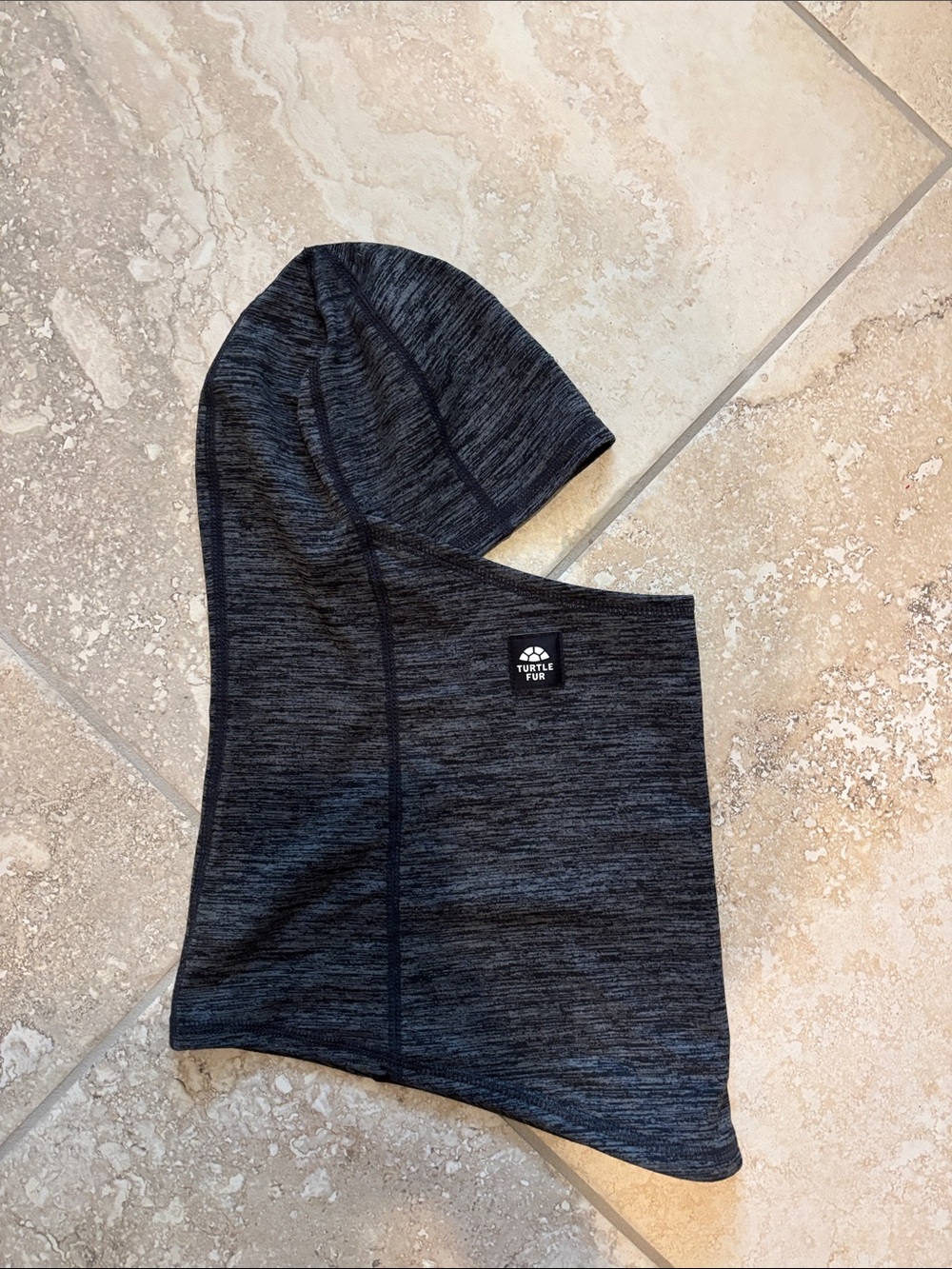 Turtle Fur Gray Marled Neck Gaiter / balaclava?